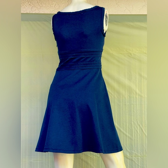 Max Studio Midnight Blue Midi Dress XS NWT - Picture 6 of 16